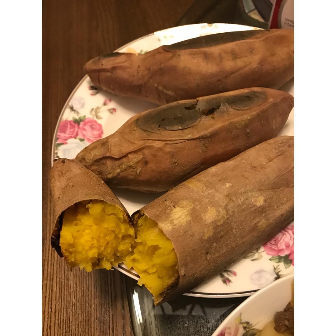 烤箱烤红薯