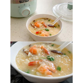 东菱养生锅-鲜虾香菇海鲜粥