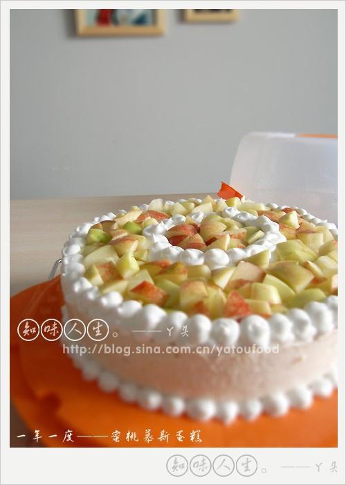 蜜桃慕斯蛋糕的做法