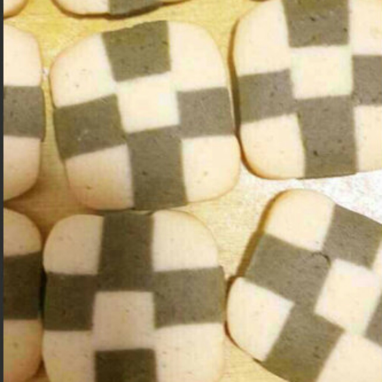 香草抹茶饼干（棋盘饼干