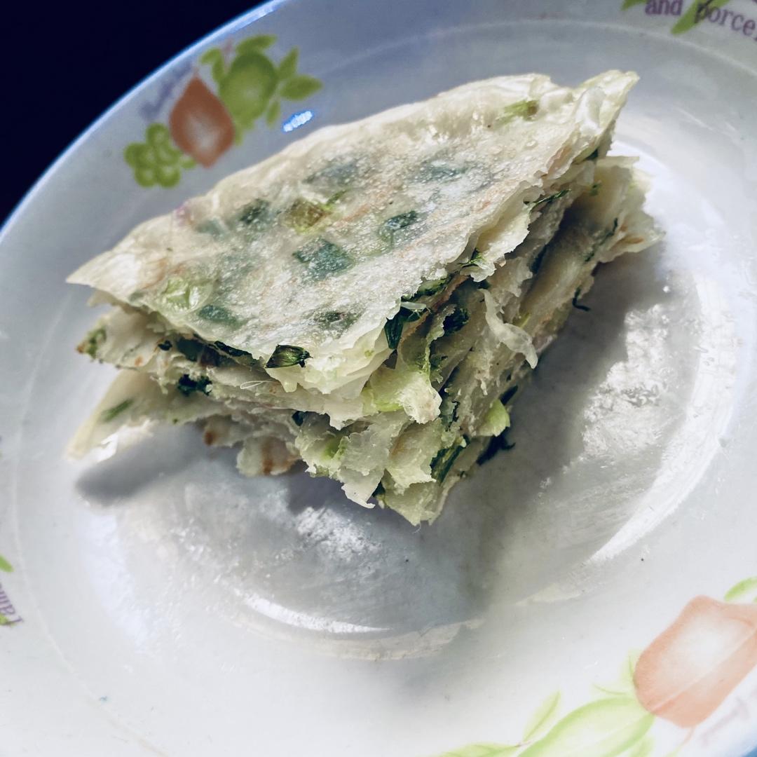 葱油饼（饺子皮 懒人快手版）