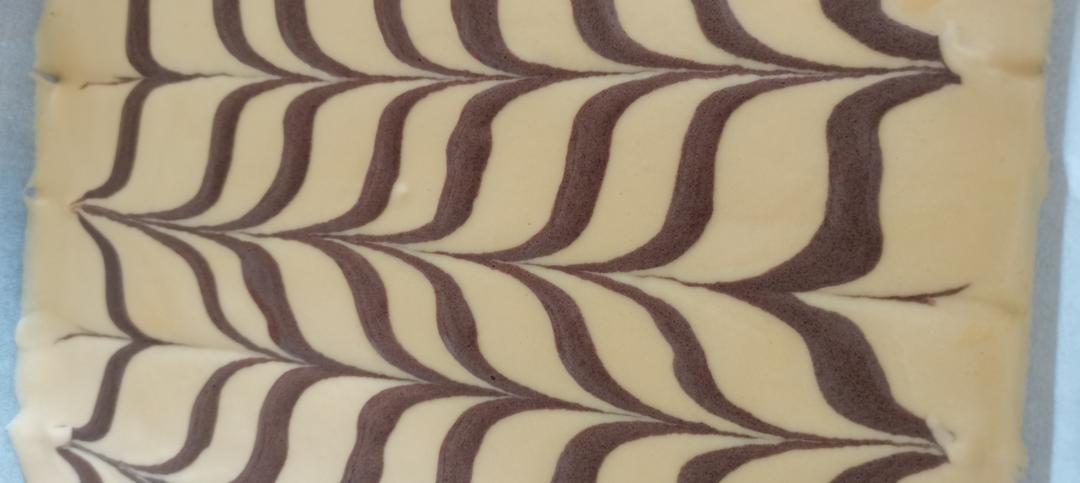 千叶纹戚风切块蛋糕