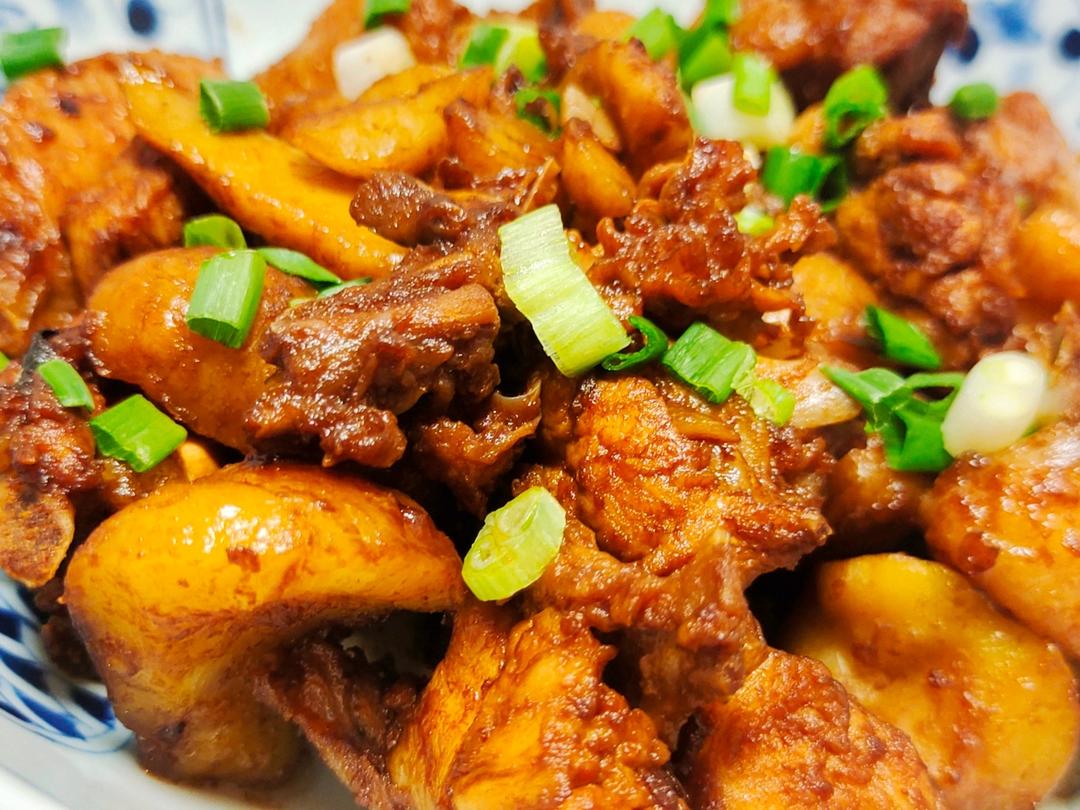 超小白栗子焖鸡法