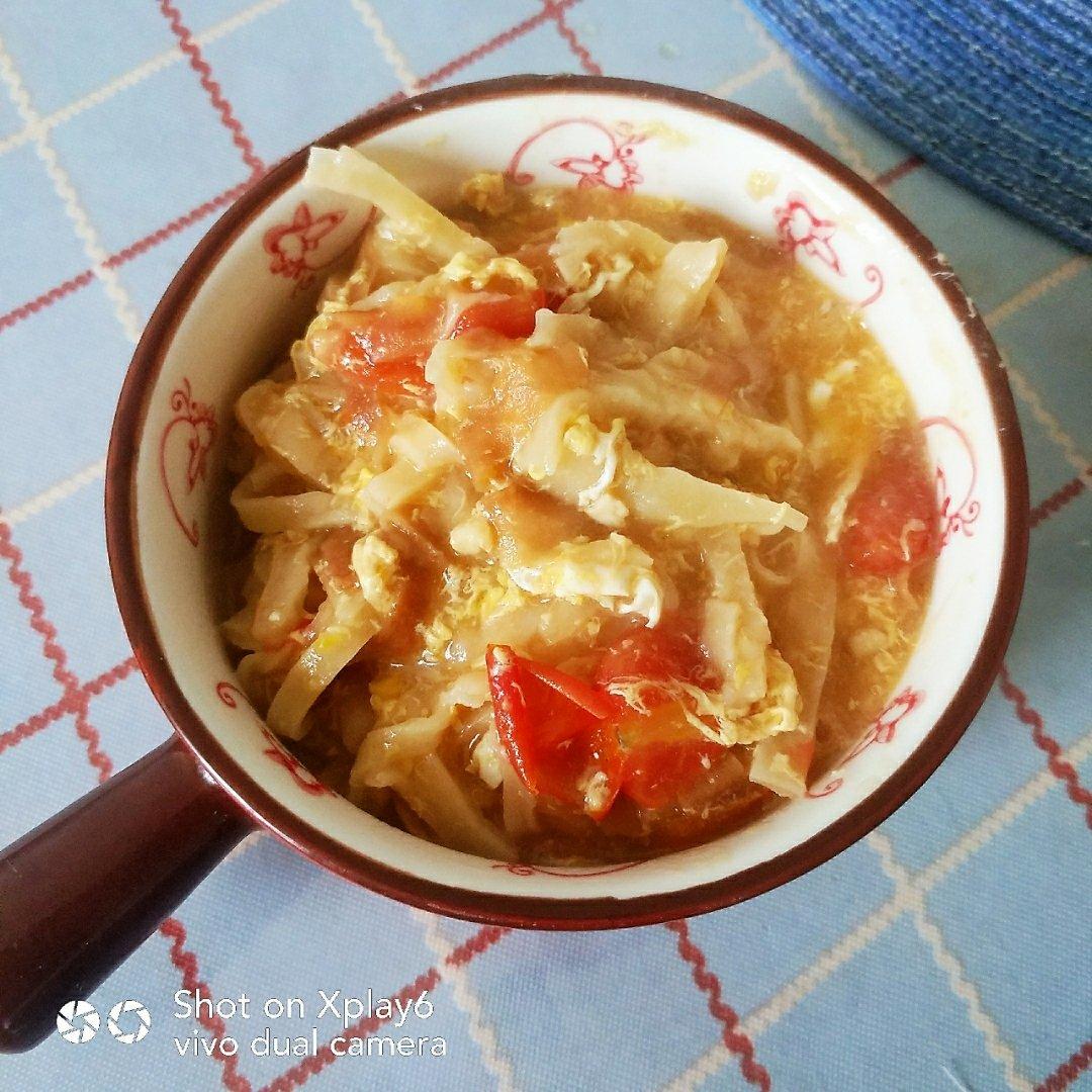 西红柿鸡蛋烩饼