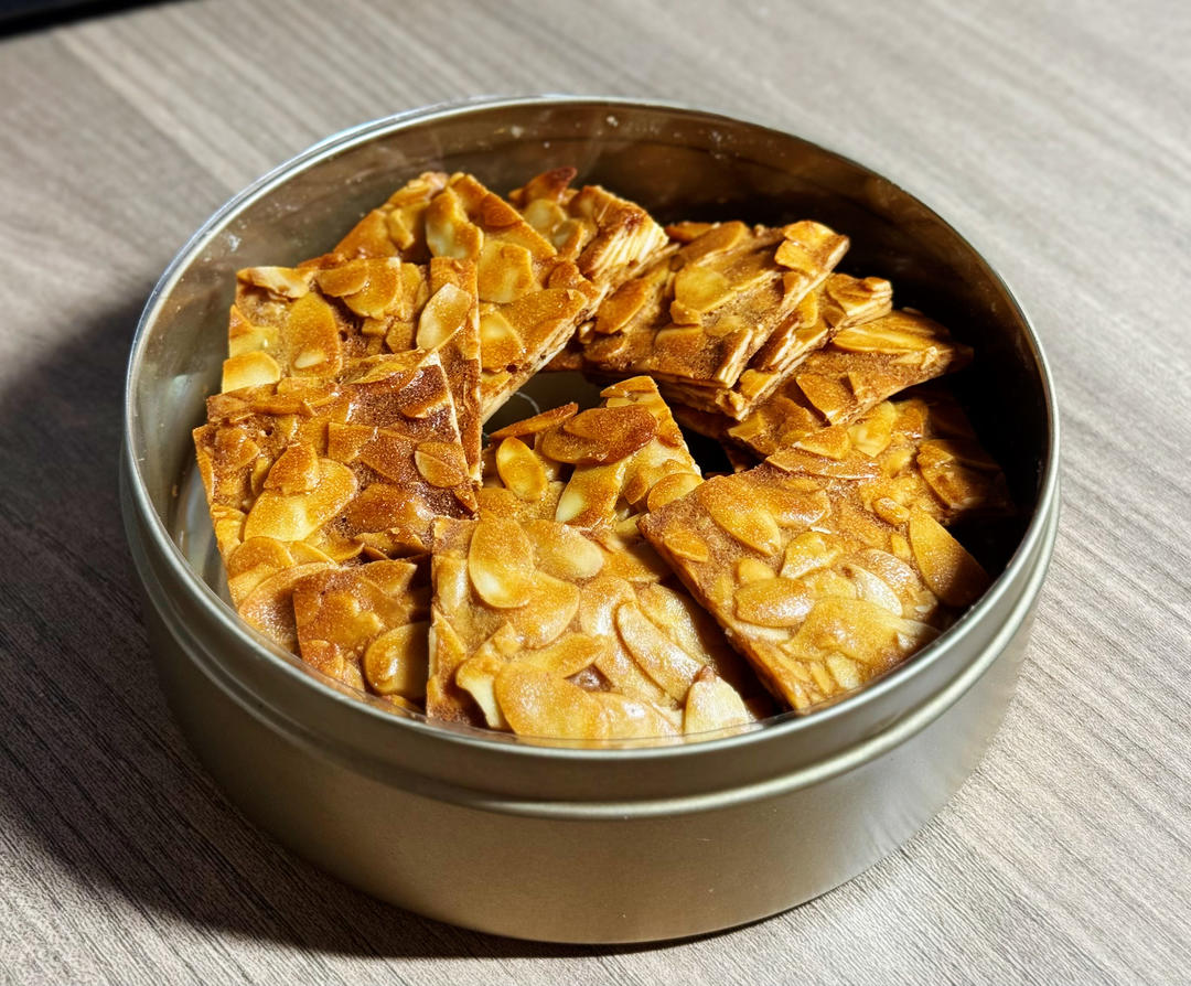 老式杏仁脆片｜0难度💯过年小零食｜酥脆可口