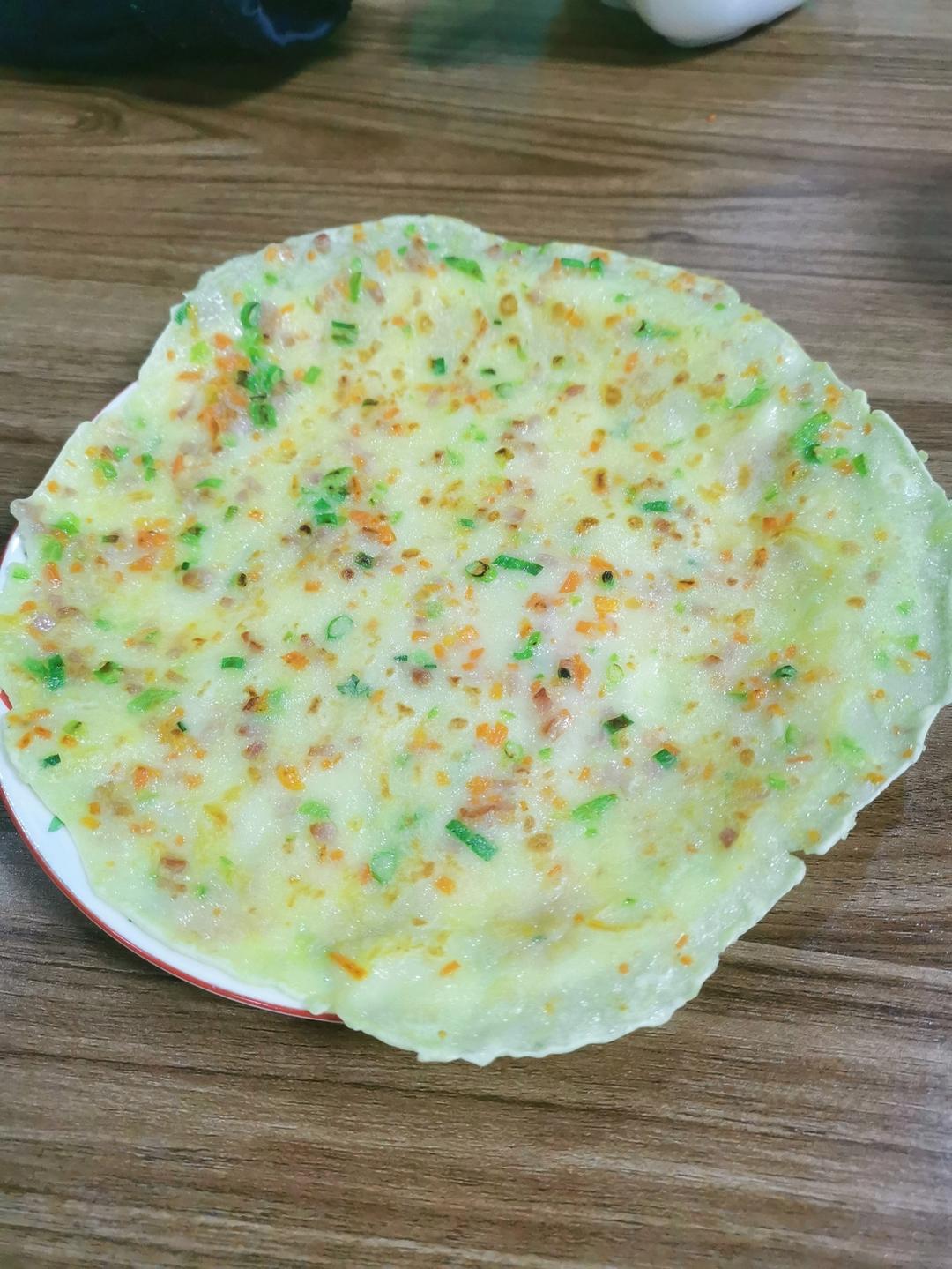 简单快手蔬菜鸡蛋煎饼