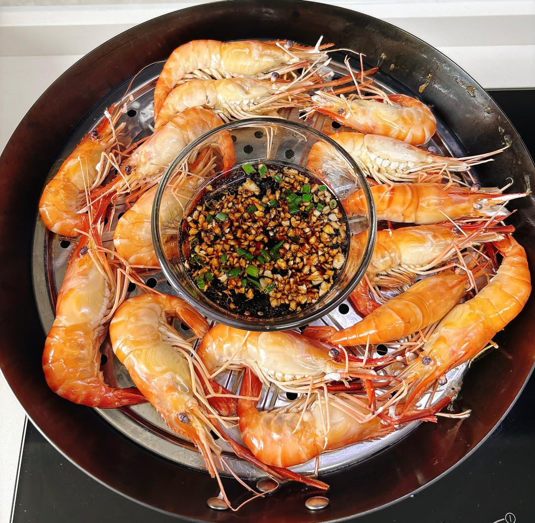 超简单的清蒸大虾➕经典蘸料