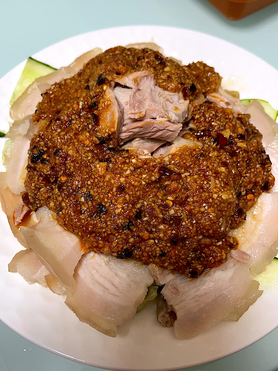 有时候，真的忍不住，搞一盘蒜泥白肉