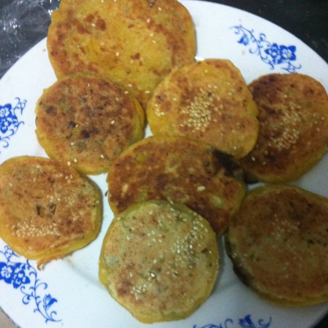 芝麻南瓜饼