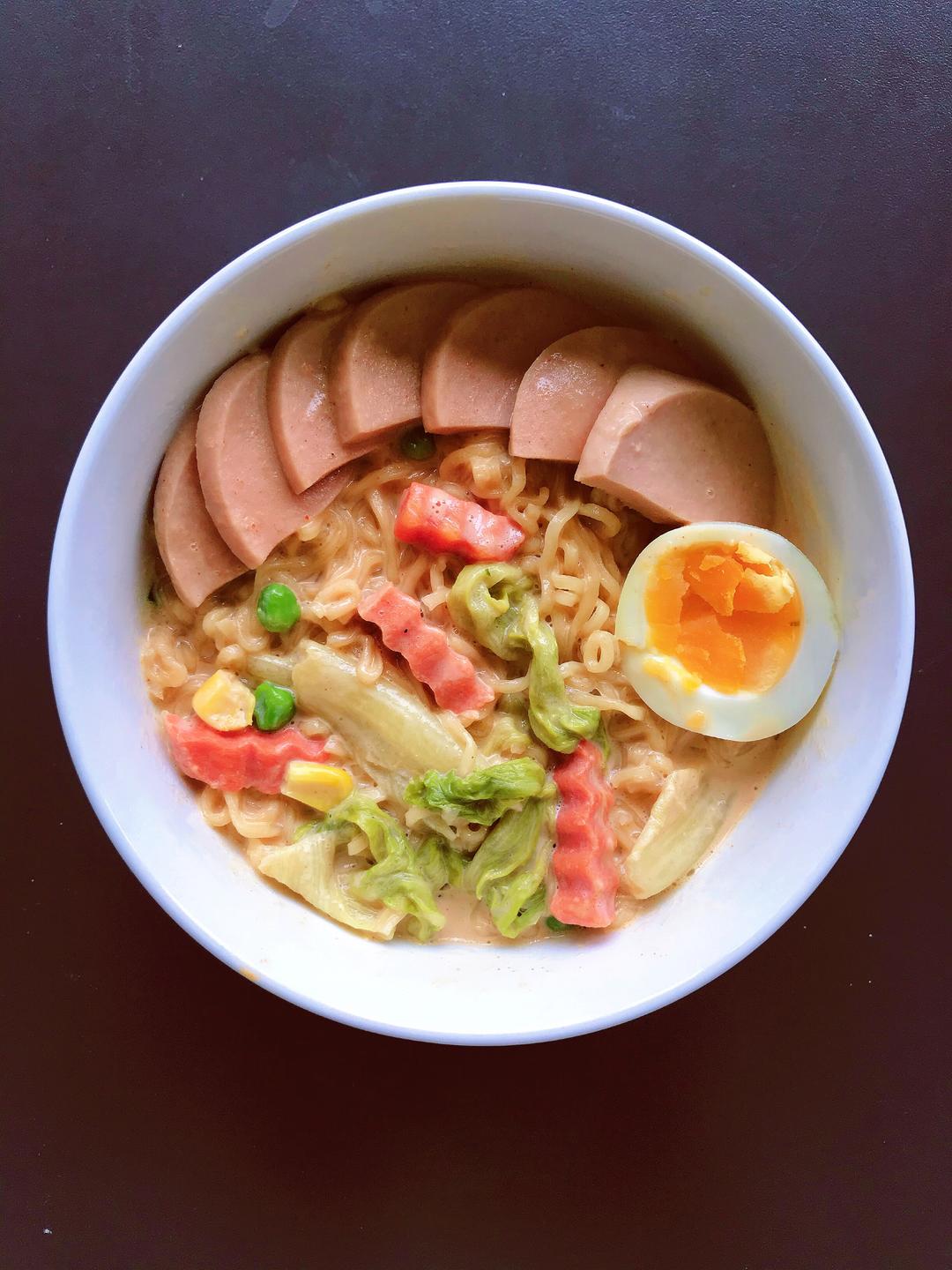 超简单奶香浓浓camembert芝士牛奶面的做法