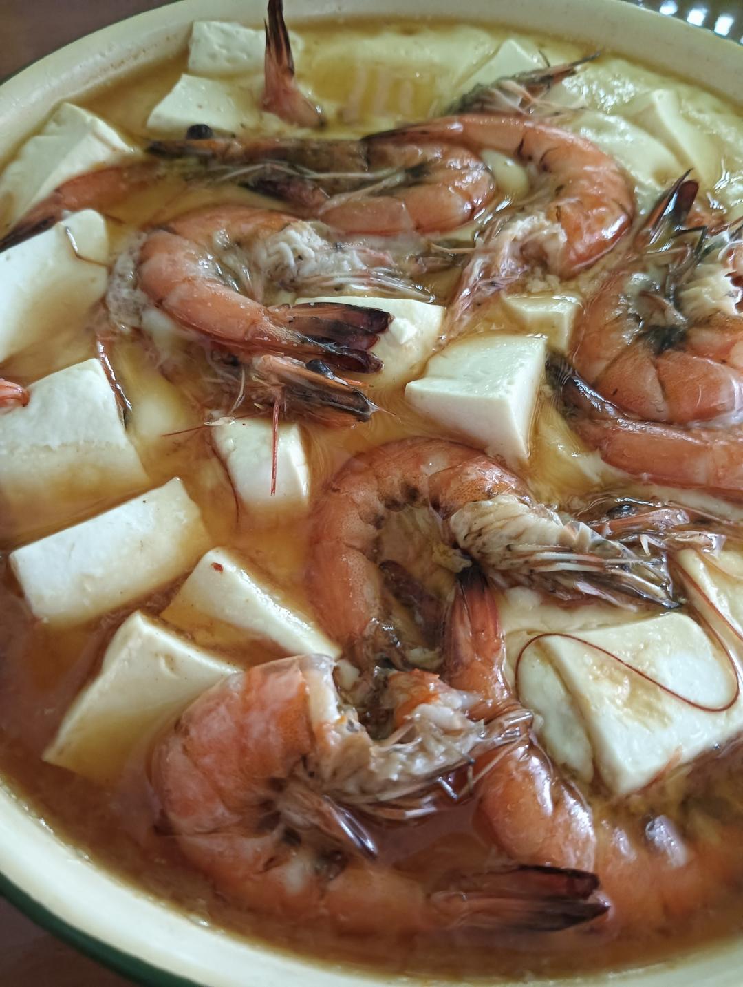 虾抱蛋蒸豆腐