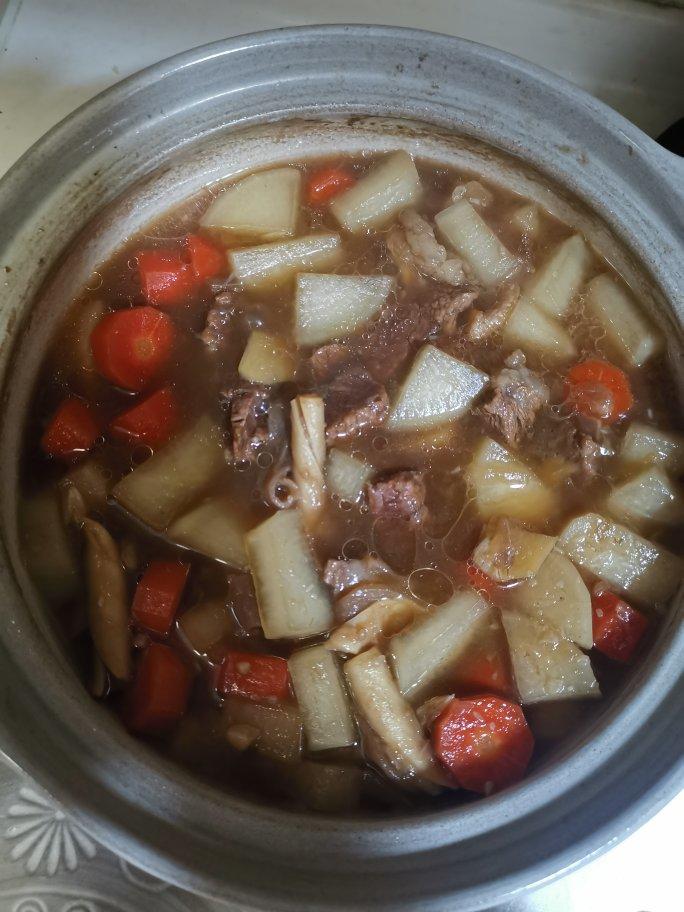 萝卜焖牛腩 （好吃得可以摆摊了）