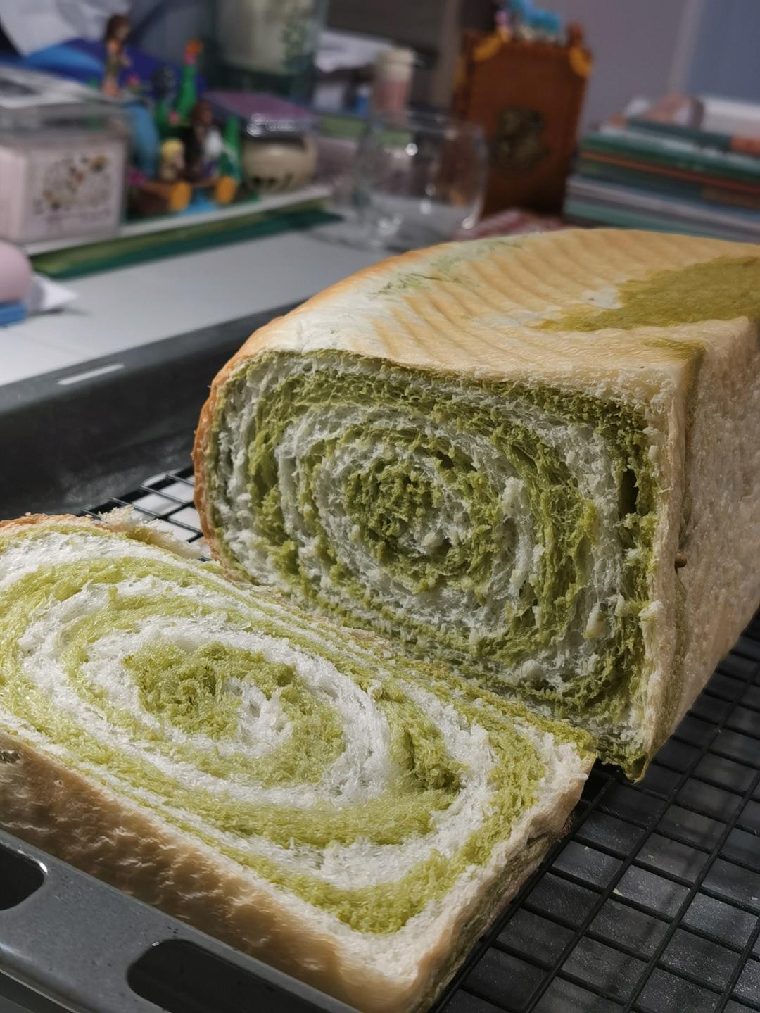 抹茶双色吐司
