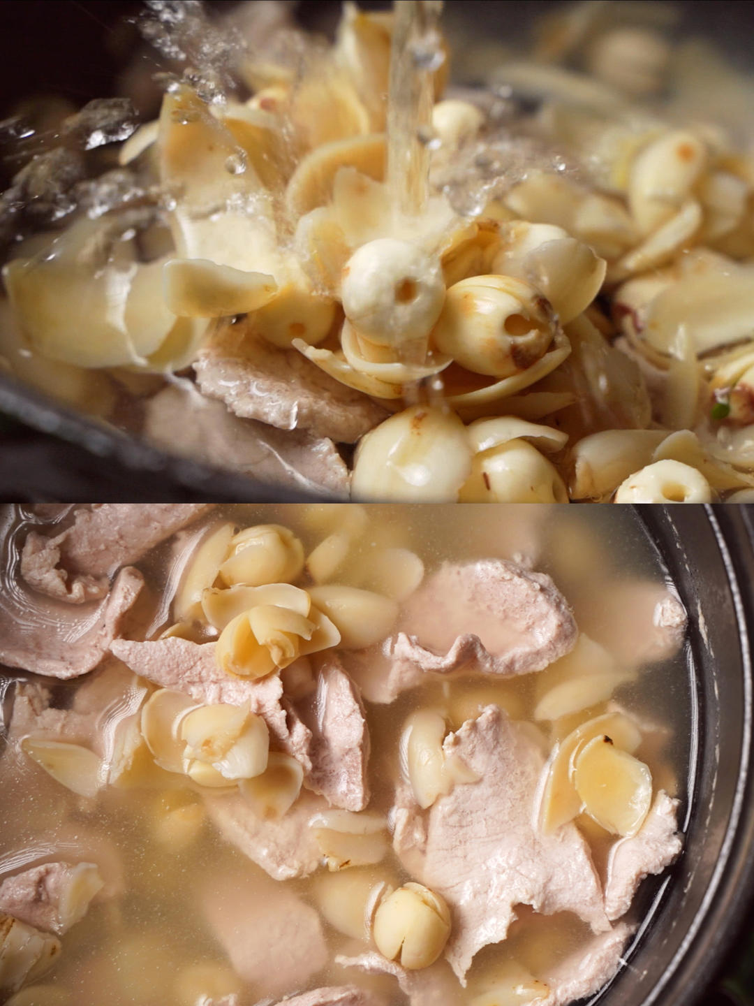 广东经典汤水百合莲子煲瘦肉|滋阴润肺，止咳