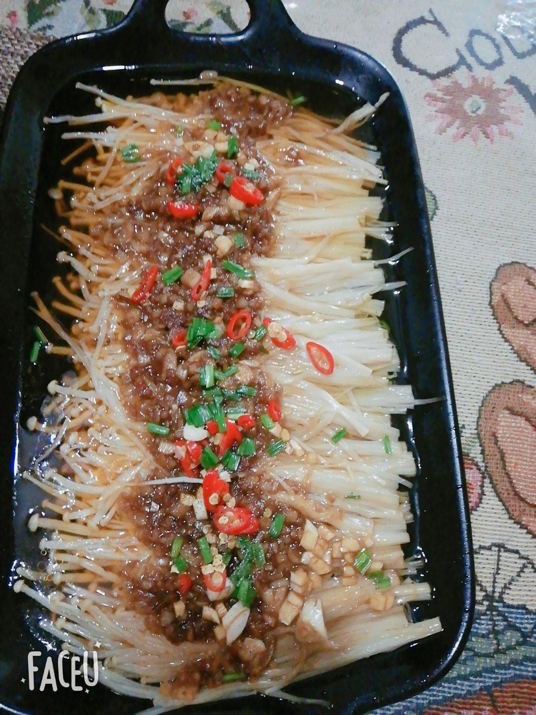低脂低卡的凉拌金针菇