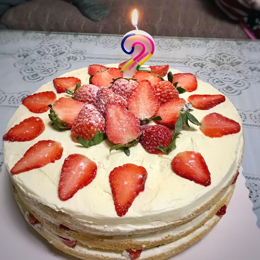 超好记八寸戚风蛋糕（后蛋法）