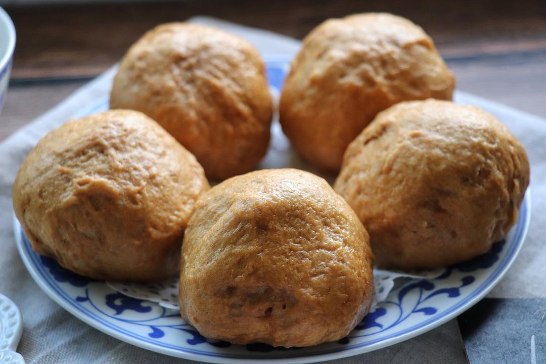 有着面包口感的红糖馒头（一次发酵）