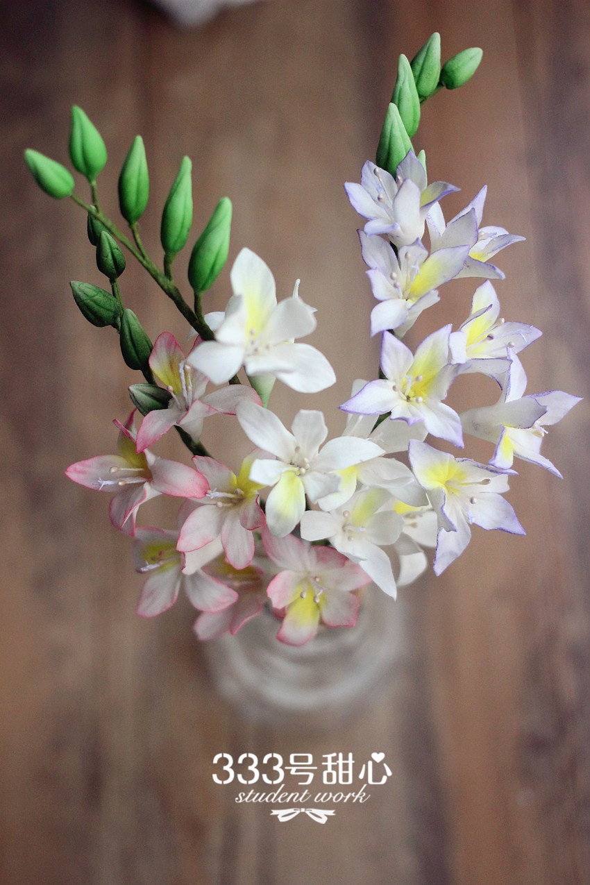 学生翻糖花作品