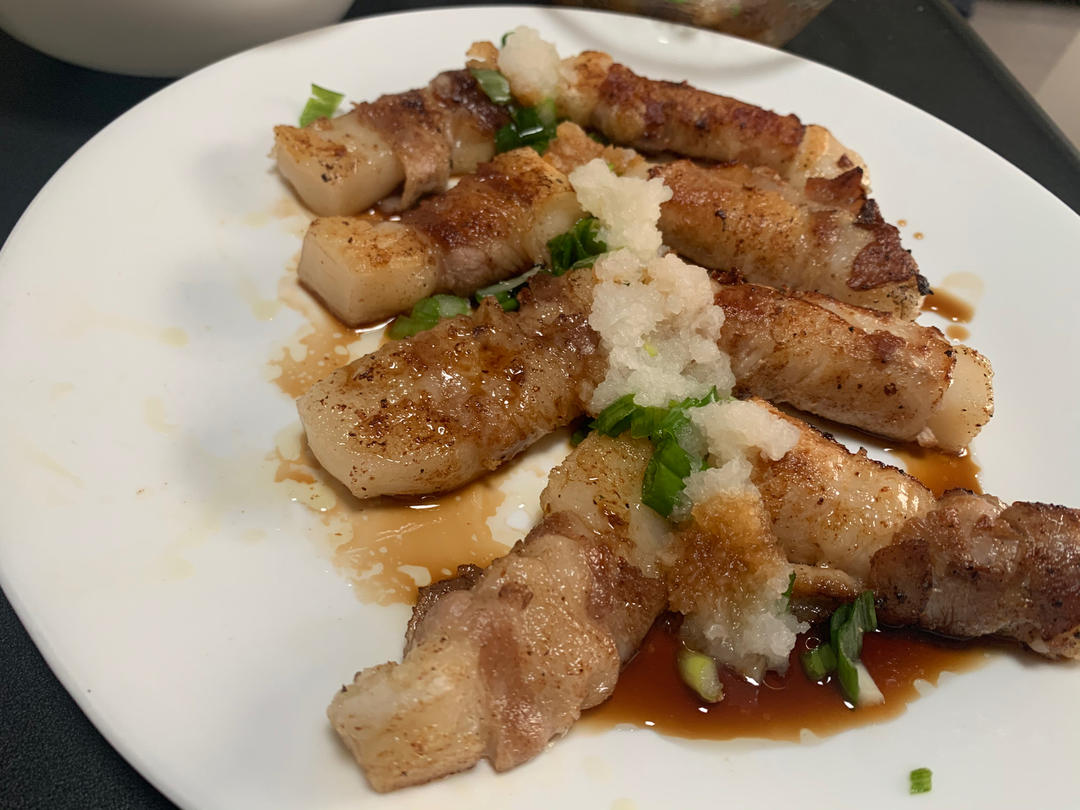 日式年糕肉卷 ( Japanese mochi meat roll )