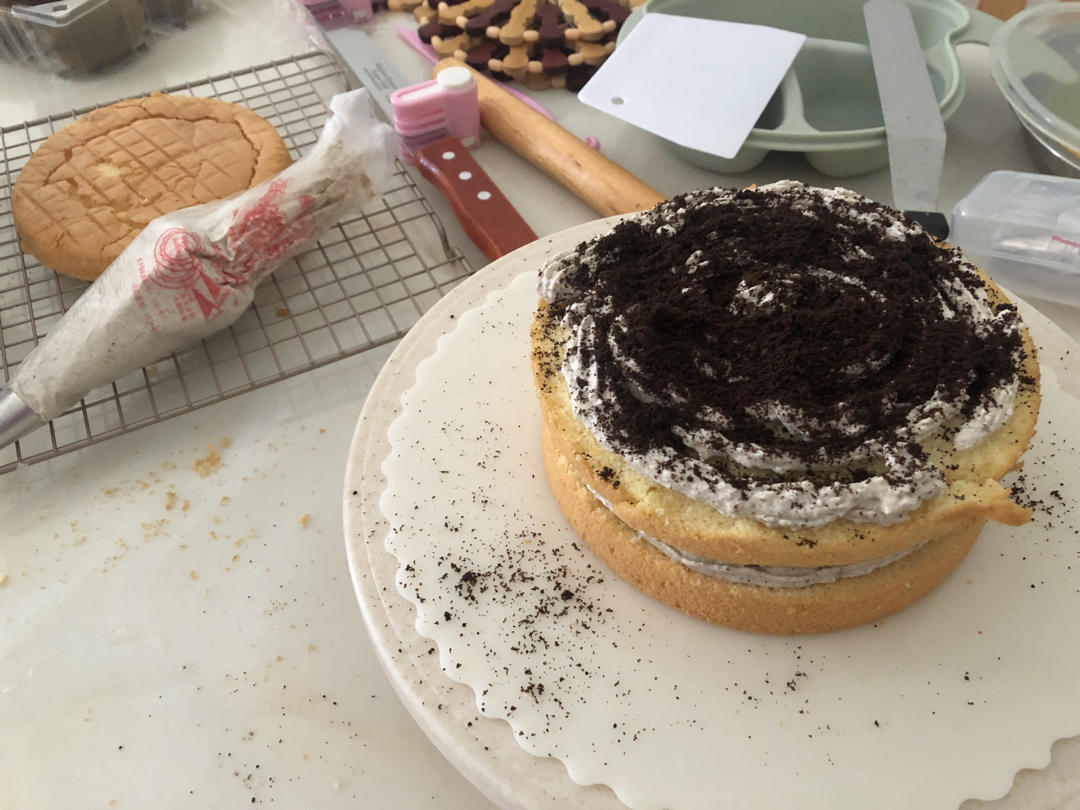 不用裱花的海盐奥利奥奶油蛋糕