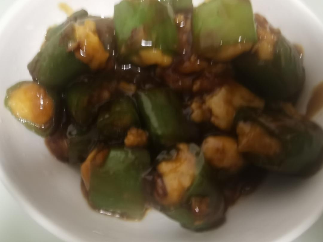 超下饭的青椒酿虾滑