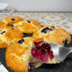 比星爸还好吃的蓝莓麦芬杯子蛋糕（blueberry muffins）（马芬蛋糕）