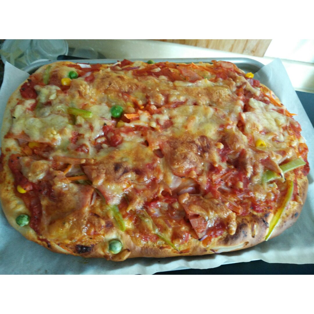 夏威夷pizza（附饼底冷冻法）