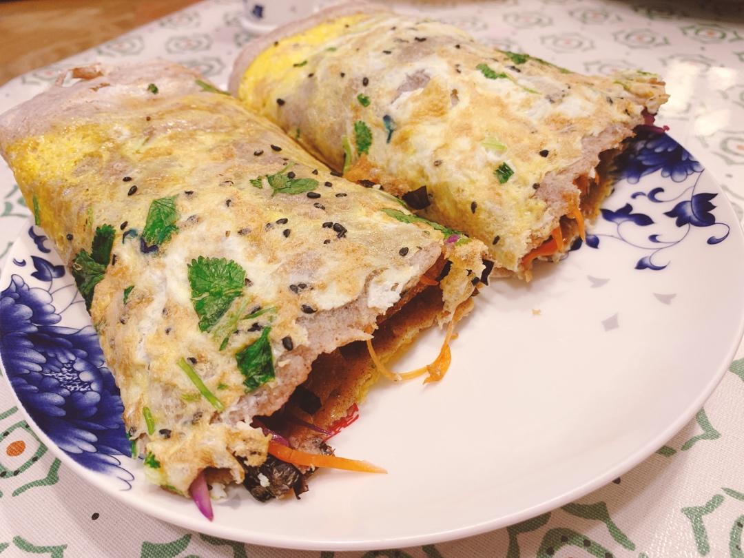 杂粮煎饼果子--全麦粉、绿豆粉、黑麦粉配方