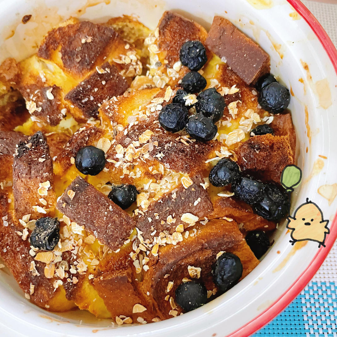 蓝莓爆浆吐司焗蛋                            （空气炸锅版）