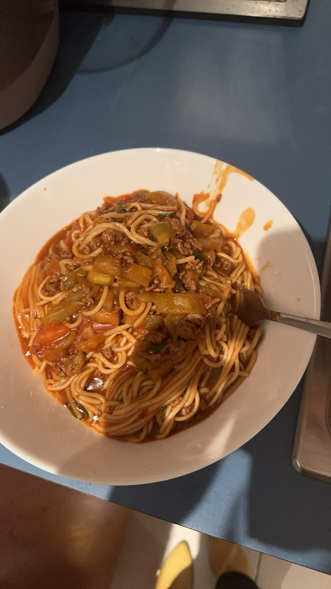 🍅西红柿肉末🍆茄子焖面🍜含泪吃了两大碗