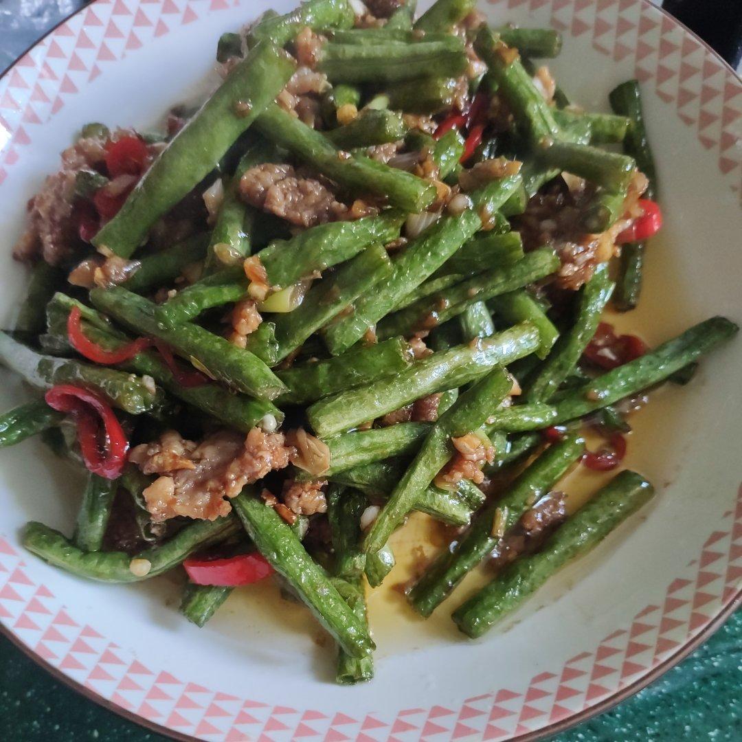 ㊙️一人食|下饭菜肉末干煸豆角（饭店风味）