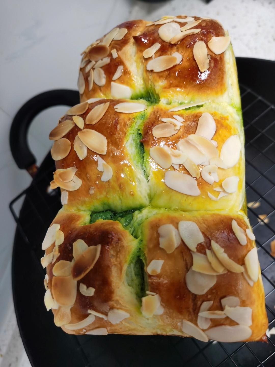 绝品抹茶奶酥吐司🍞撕开瞬间我就沦陷了