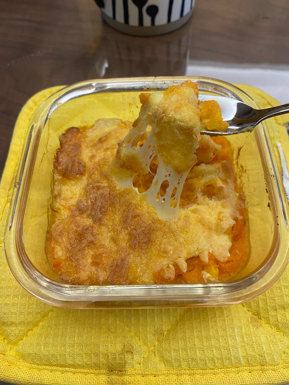 网红爆款美食～芝士焗红薯