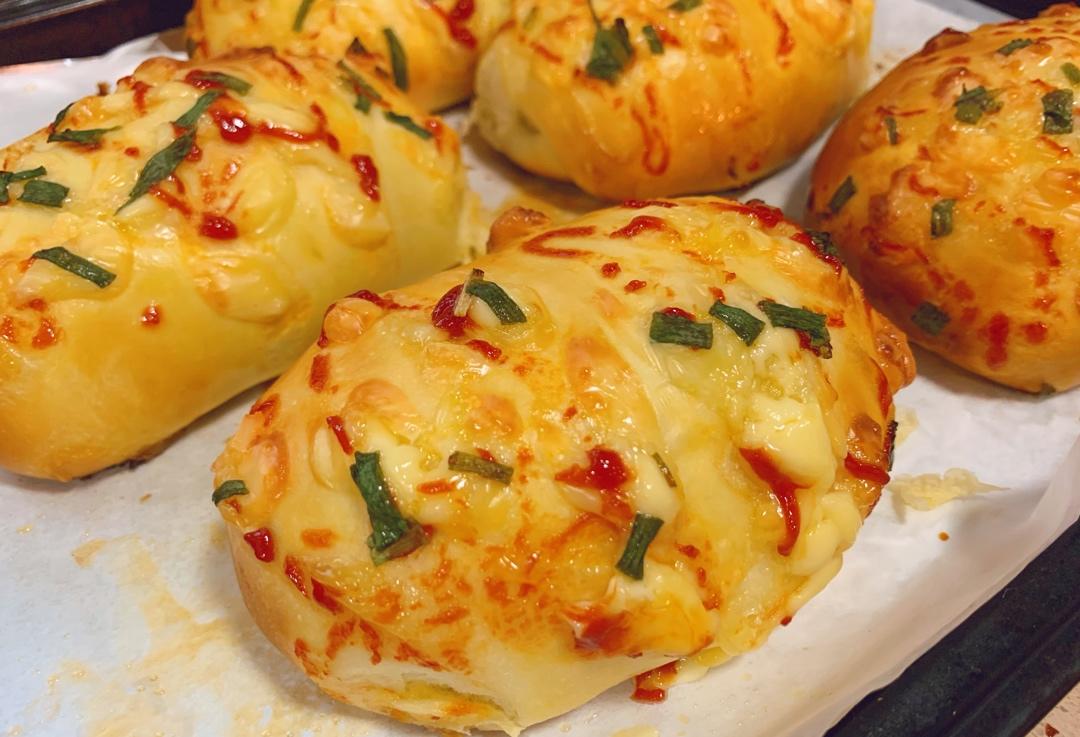 香葱火腿肉松面包