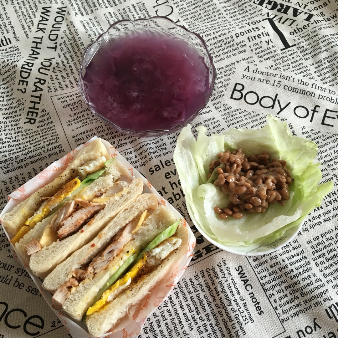 火腿芝士蛋三文治