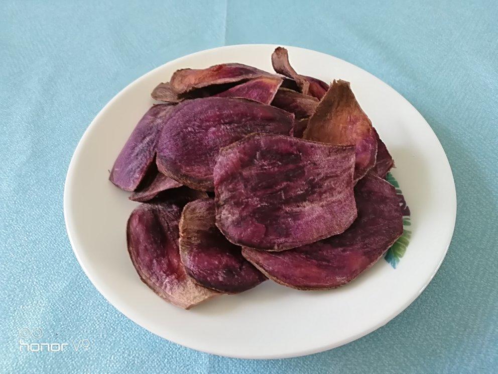 无油糖烤紫薯片