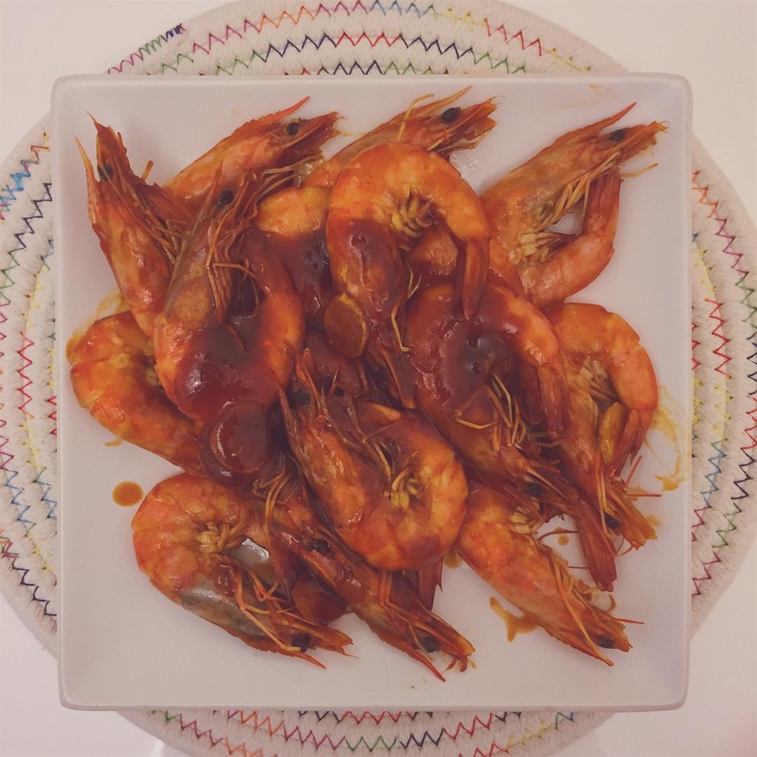 黄晓明茄汁大虾－中餐厅