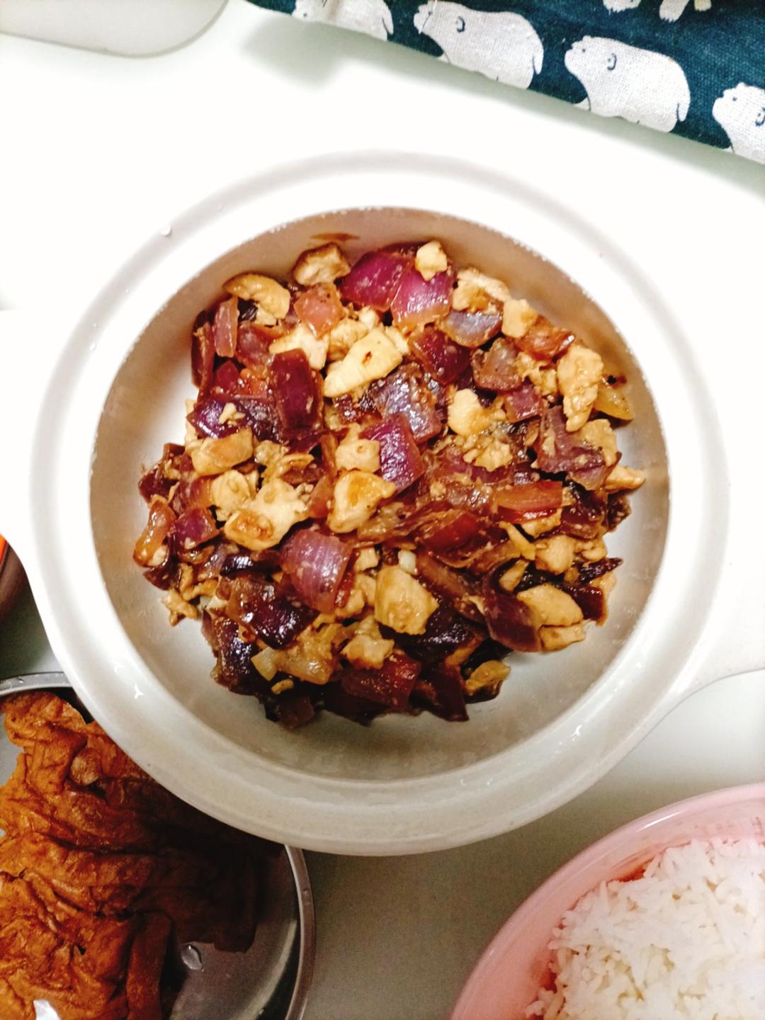 极简版洋葱鸡丁