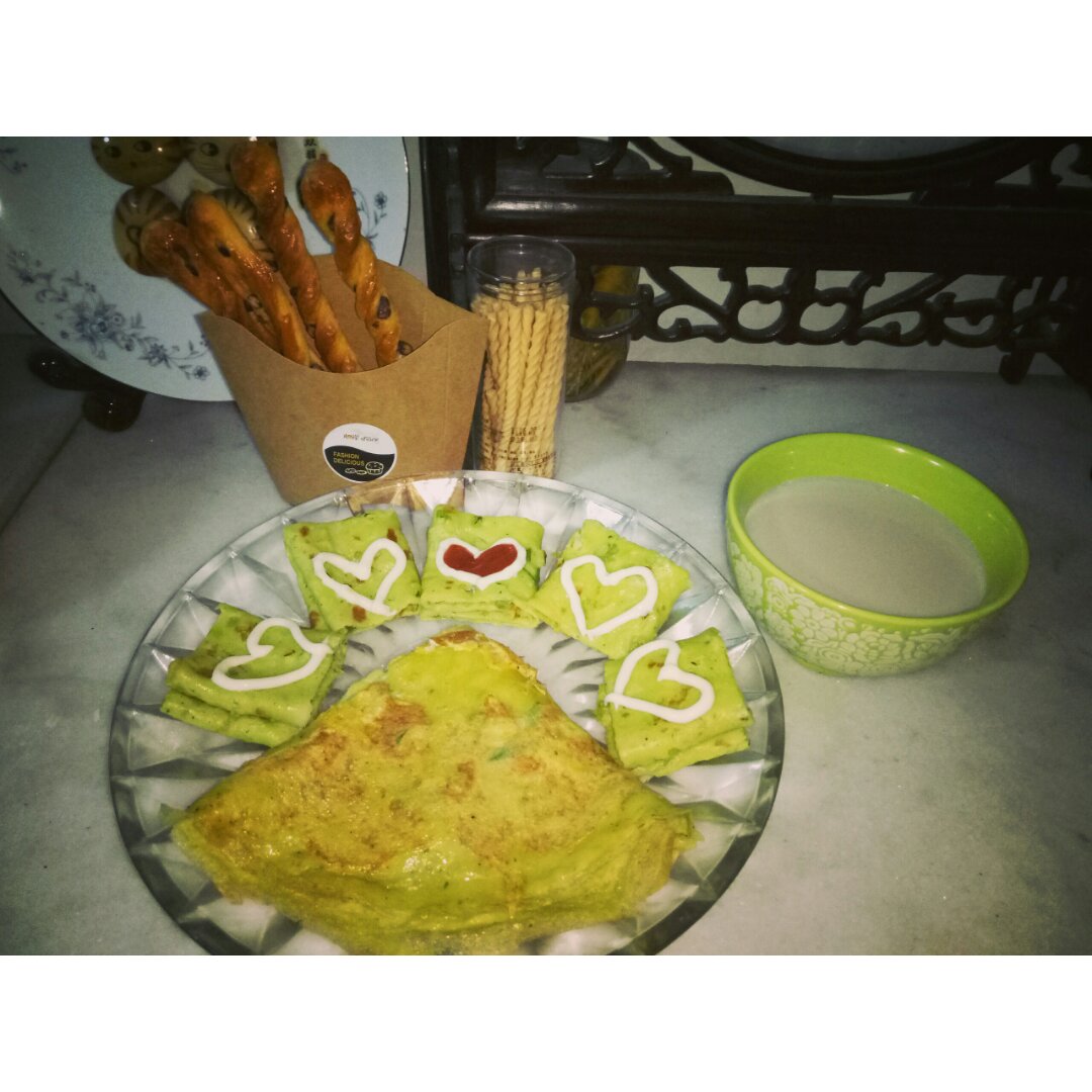 黄瓜鸡蛋早餐饼