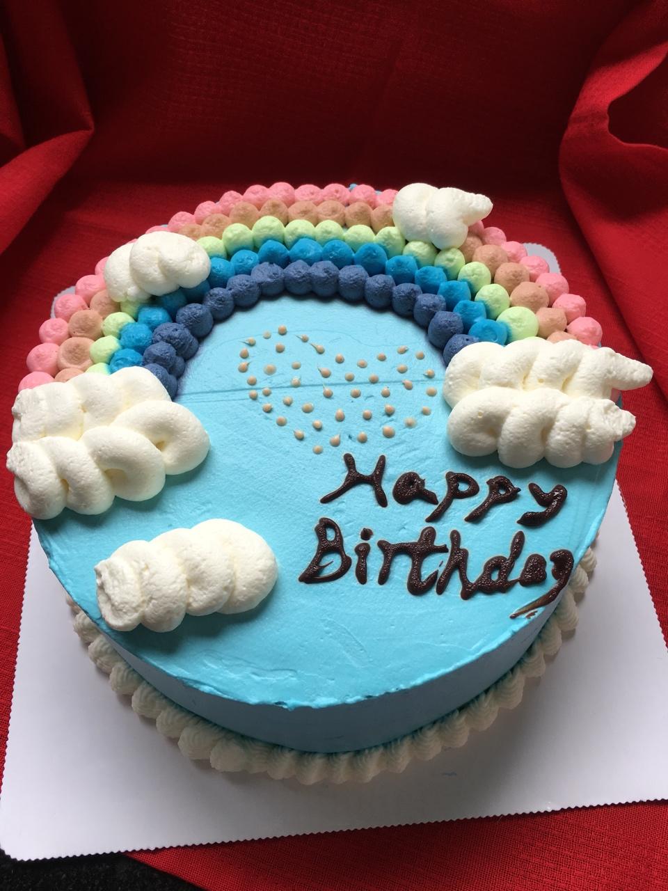 小窍门：一个裱花嘴做出彩虹蛋糕(全程不用洗花嘴)