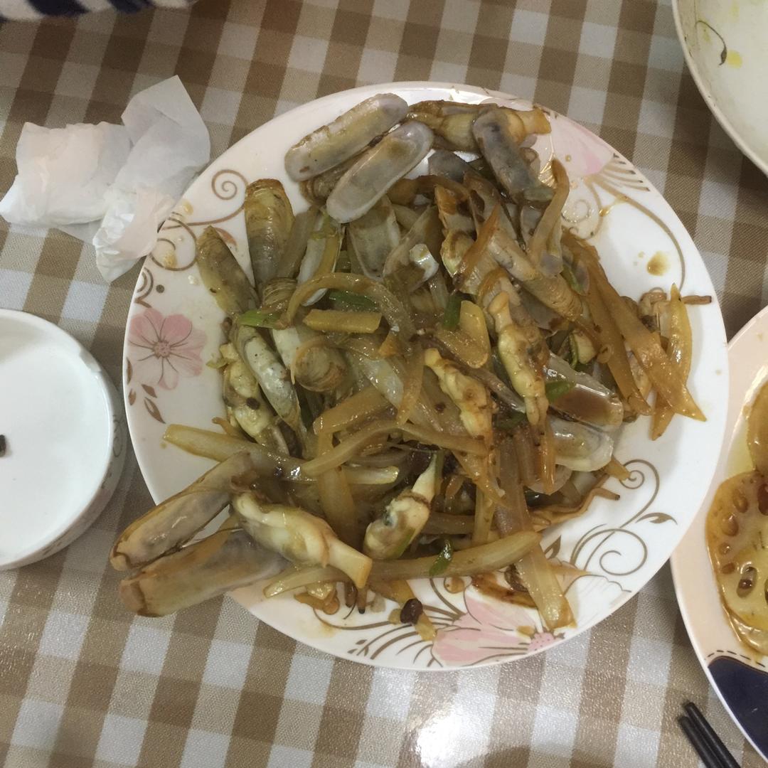 绝味爆炒蛏子（好吃到流泪）