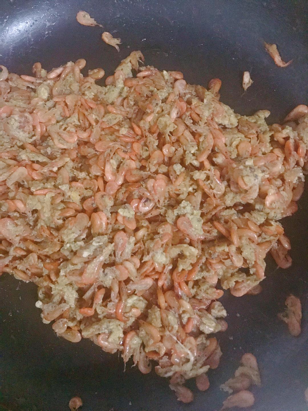 鸡蛋炒小虾的做法