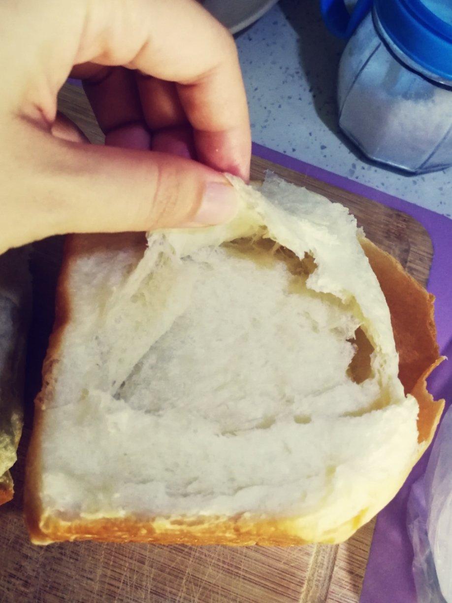 一次冷藏发酵吐司超级拉丝柔软(手揉出手套膜)