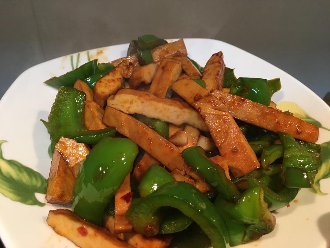 豆豉青椒炒豆干