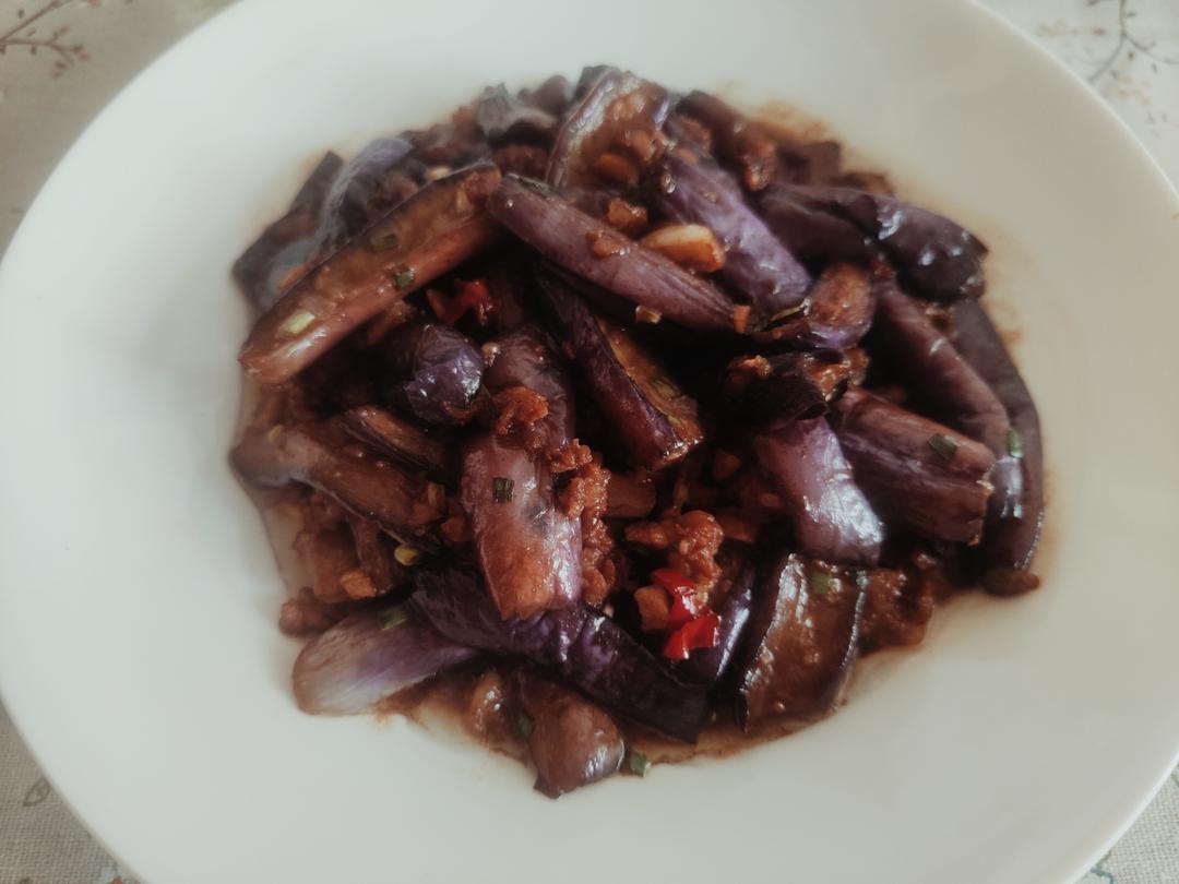 红烧肉沫茄子