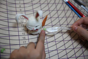 翻糖兔子玩偶制作的做法 步骤37