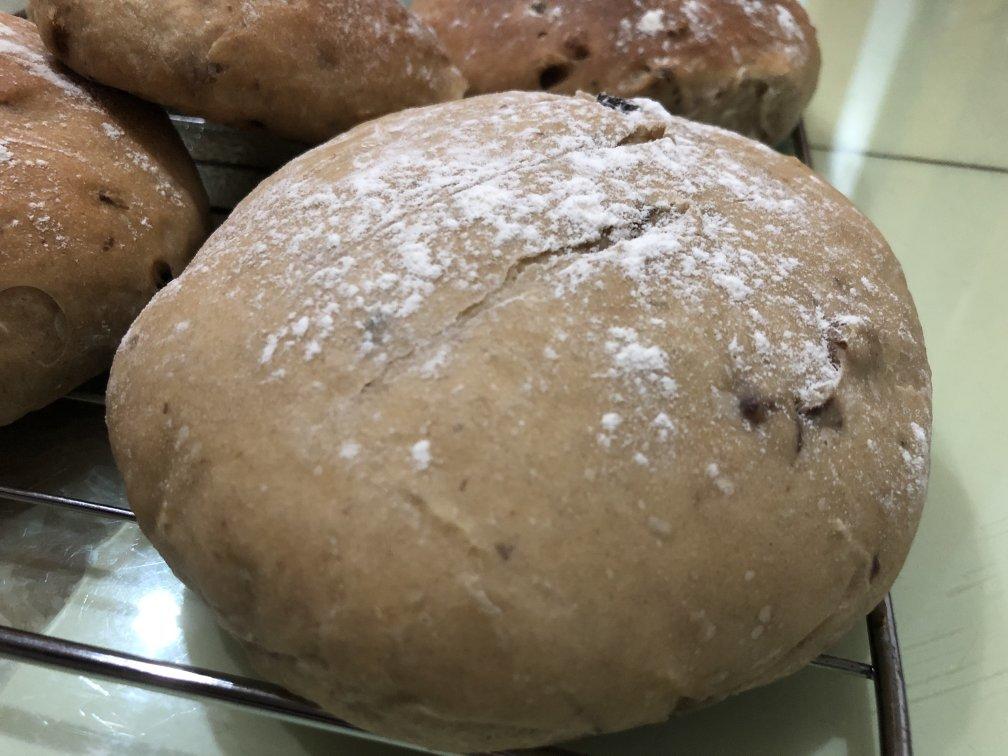 全麦红糖桂圆软欧包