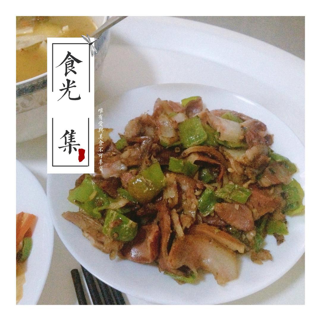 尖椒炒猪头肉