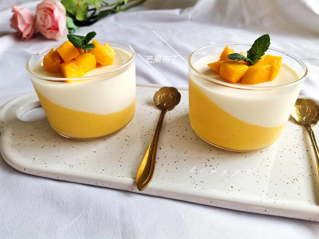 双层芒果布丁
