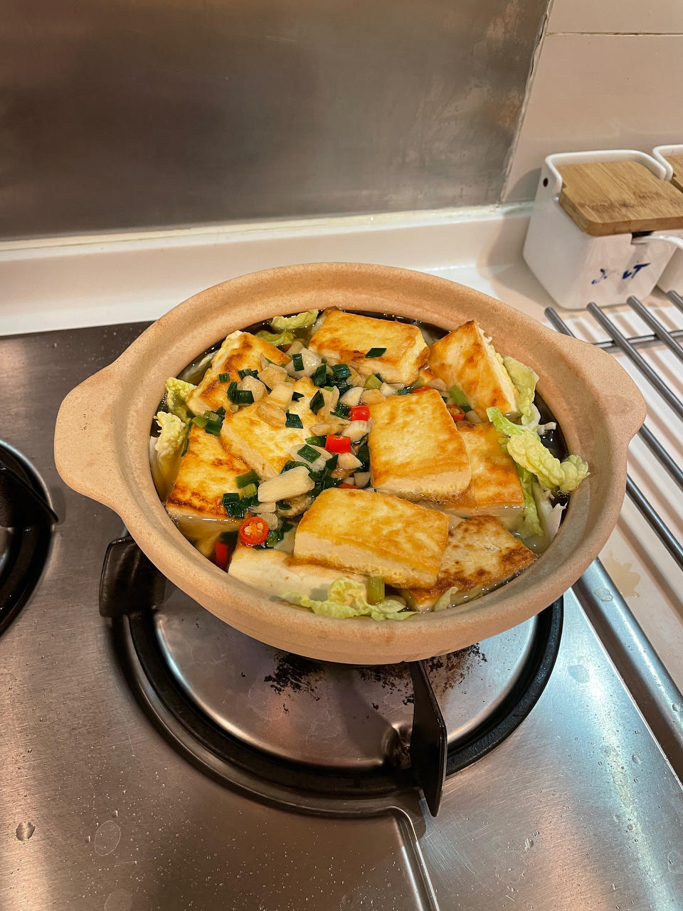 白菜豆腐煲
